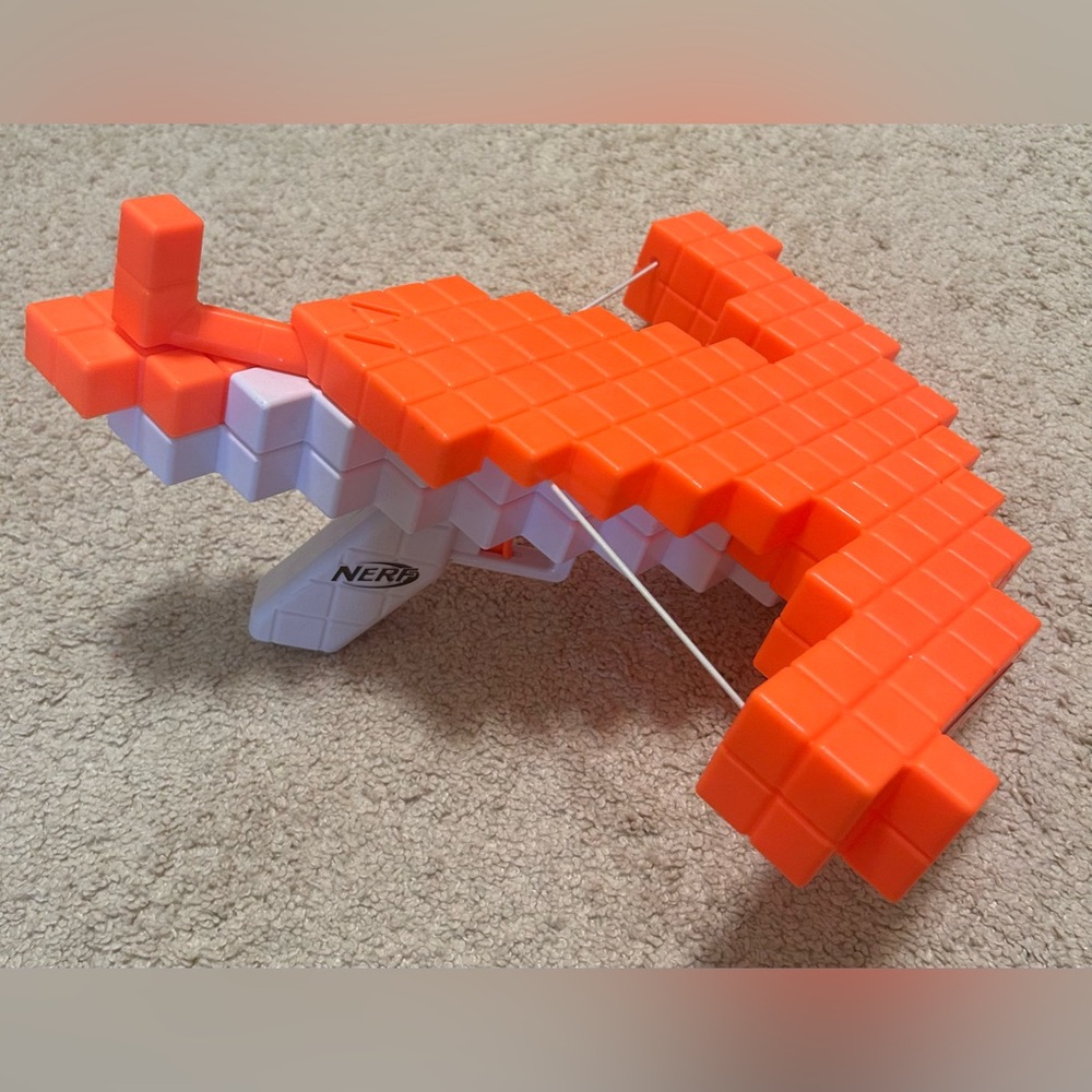 Boy’s Hasbro Nerf Minecraft Pillager's Orange Crossbow Dart Blaster Gun
